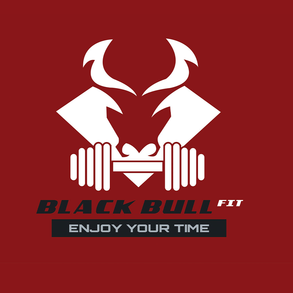 Criação de logo Academia Black Bull Fit