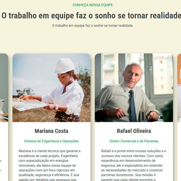Procurando um website profissional para a sua empresa? Temos um site institucional completo e pronto para uso, ideal para empresas de todos os portes.