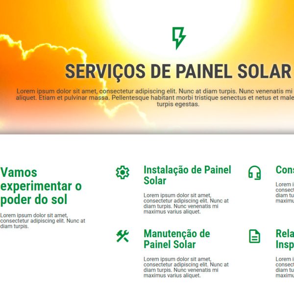 Procurando um website profissional para a sua empresa? Temos um site institucional completo e pronto para uso, ideal para empresas de todos os portes.